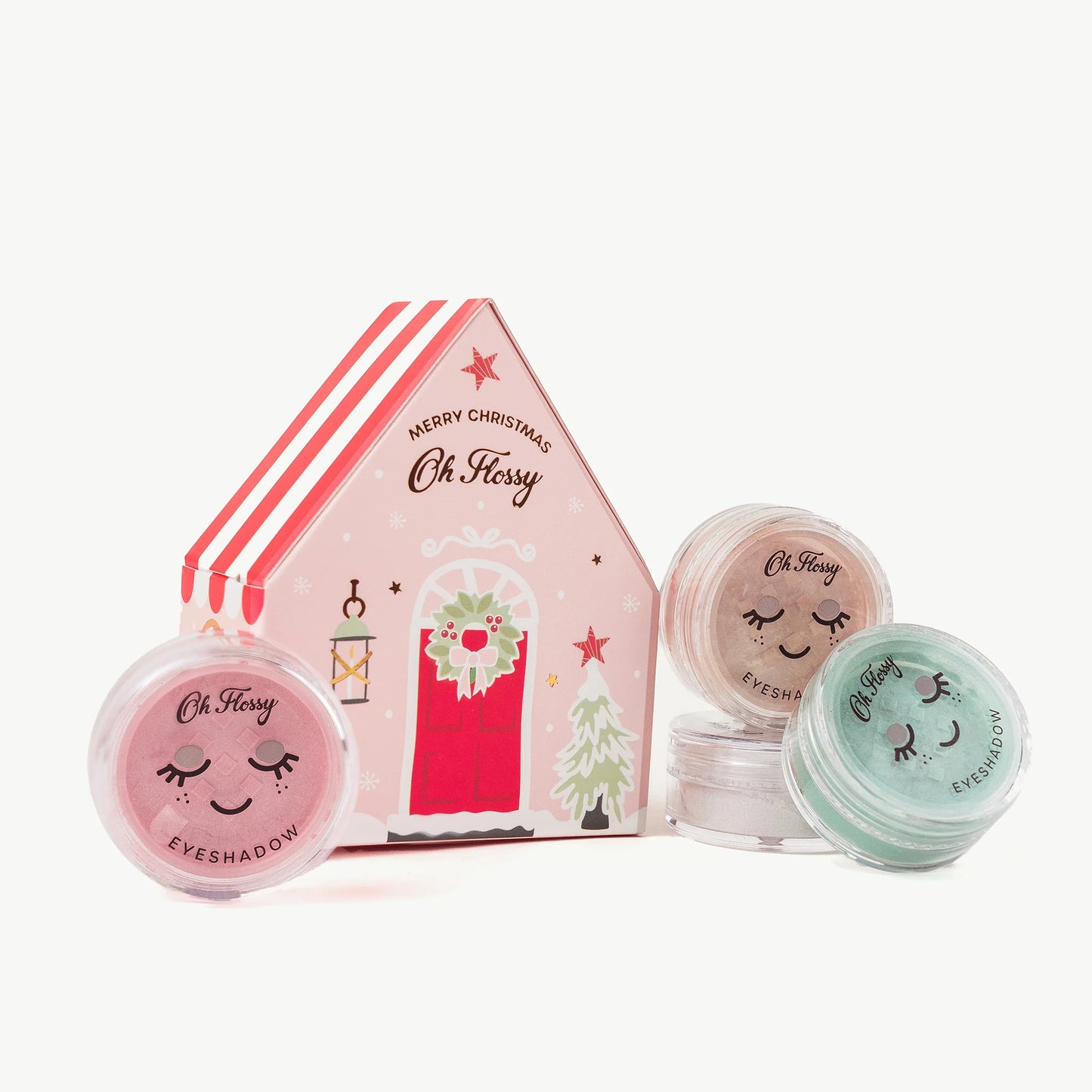 Oh Flossy Christmas House natūralūs akių šešėliai