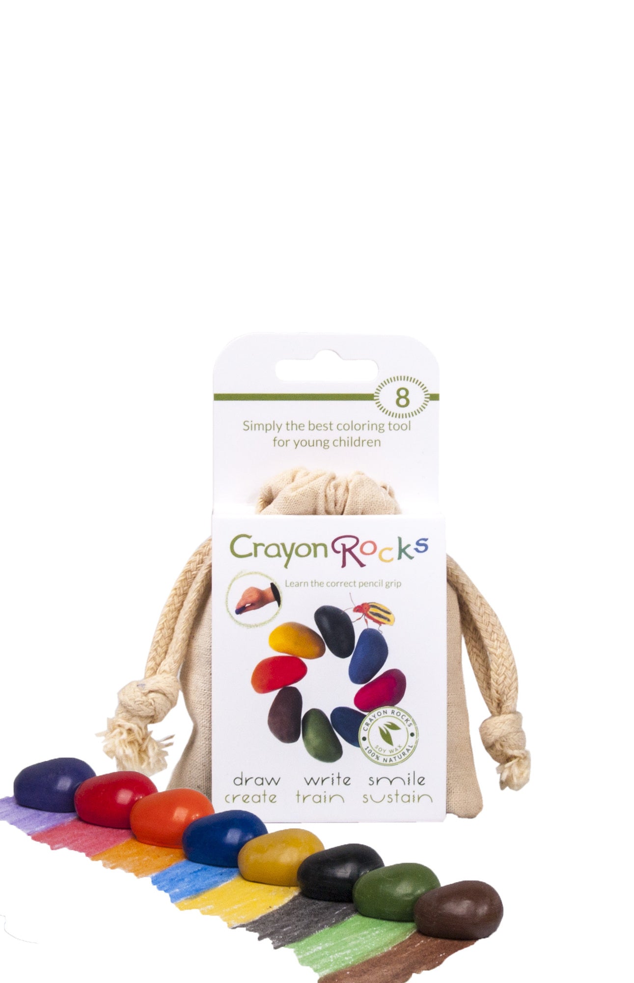 Crayon Rocks sojų vaško kreidelės (8vnt.)