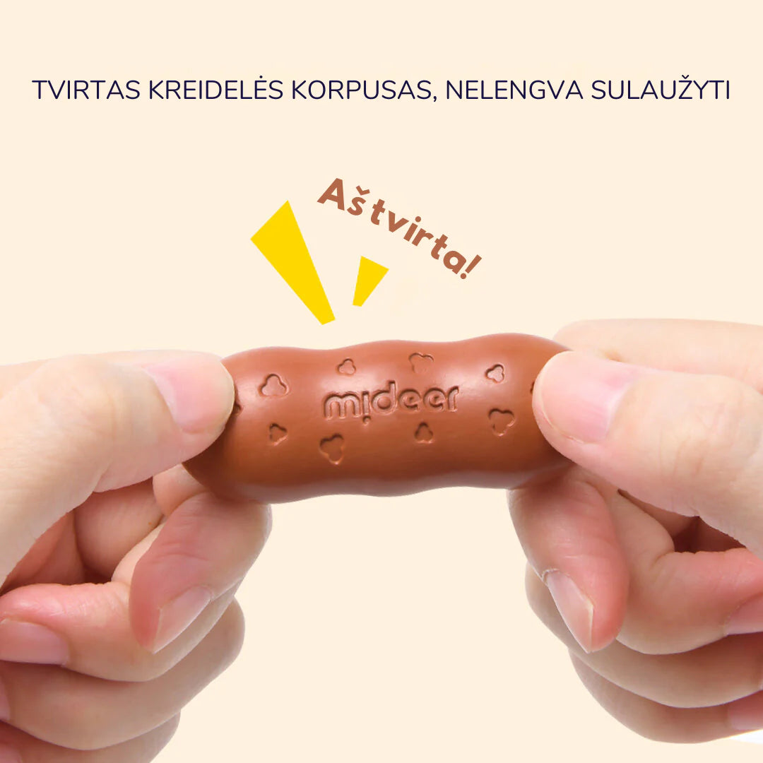 Mideer Bičių vaško kreidelės pupelės - 8 spalvos