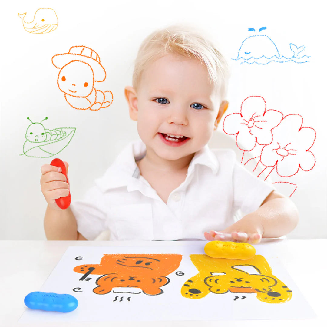 Mideer Bičių vaško kreidelės pupelės - 8 spalvos