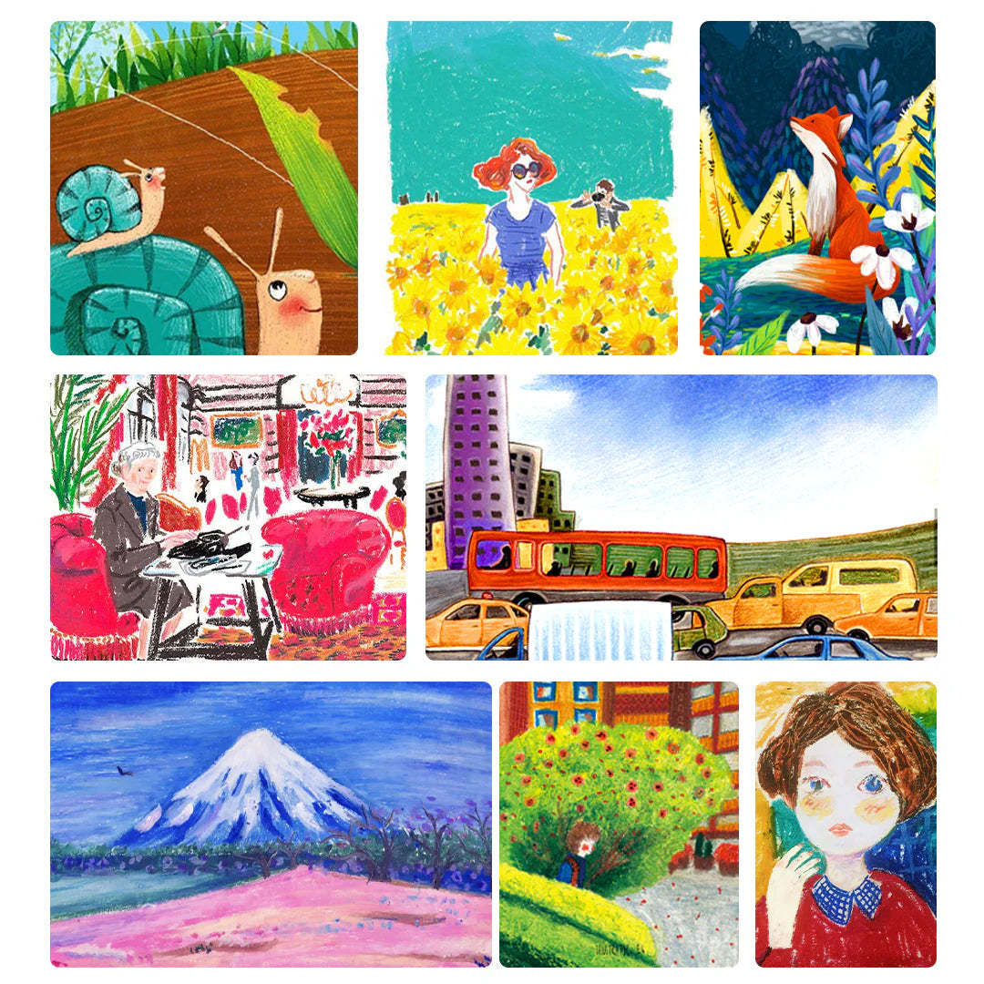 Mideer Bičių vaško kreidelės pupelės - 8 spalvos