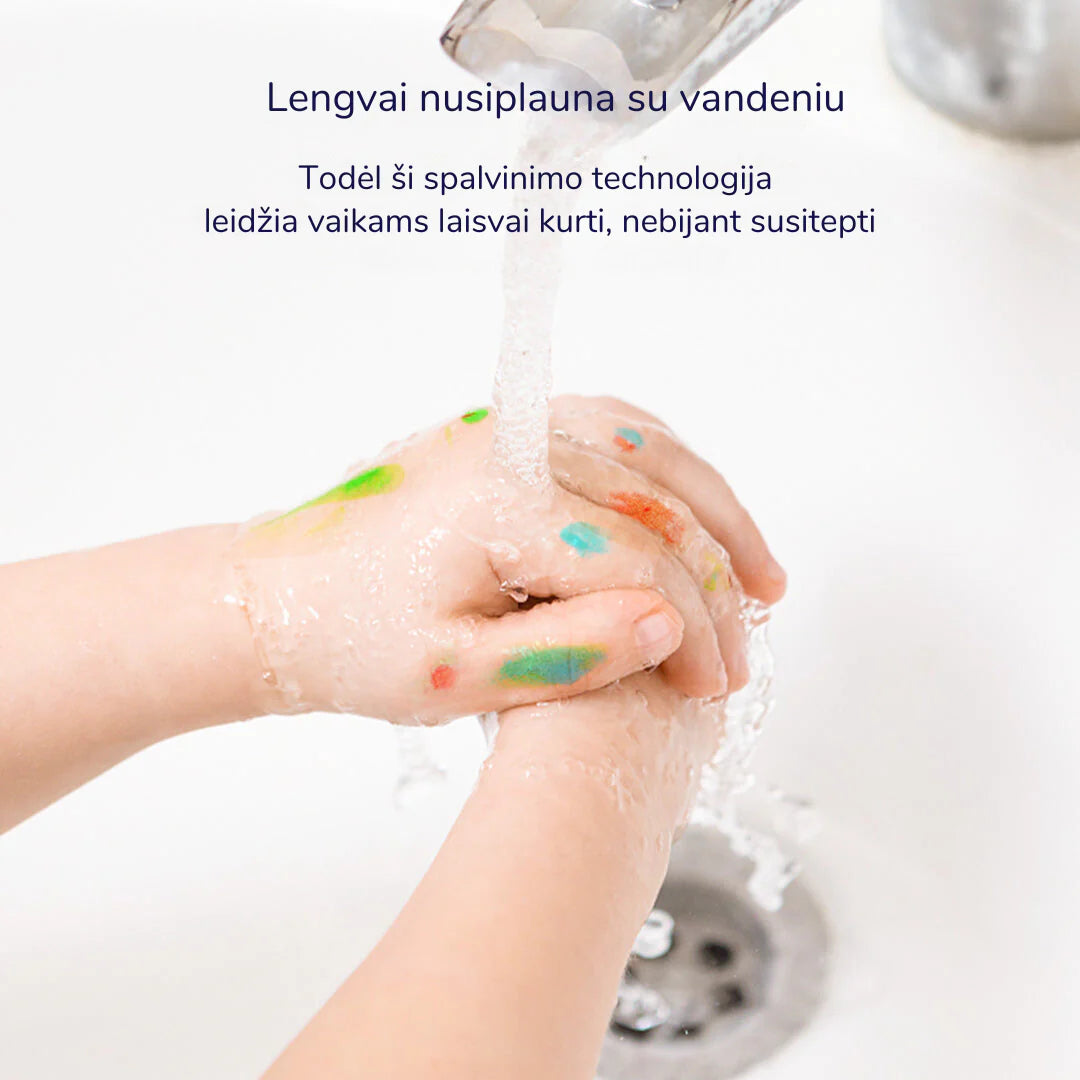 Mideer Dažai piešimui pirštais - 6 spalvos