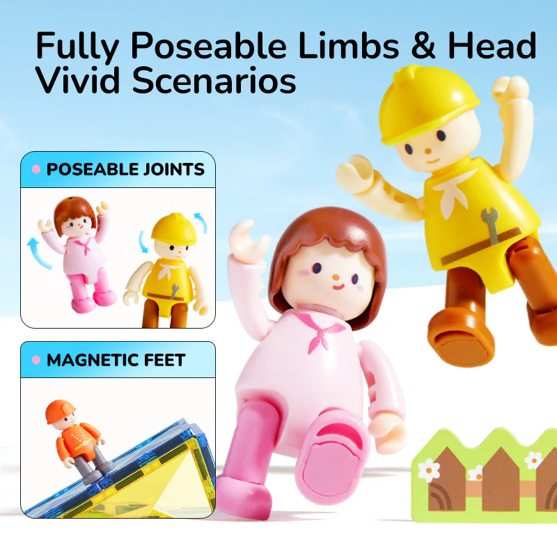 Mideer Interaktyvus magnetinis konstruktorius - Profesijų herojai