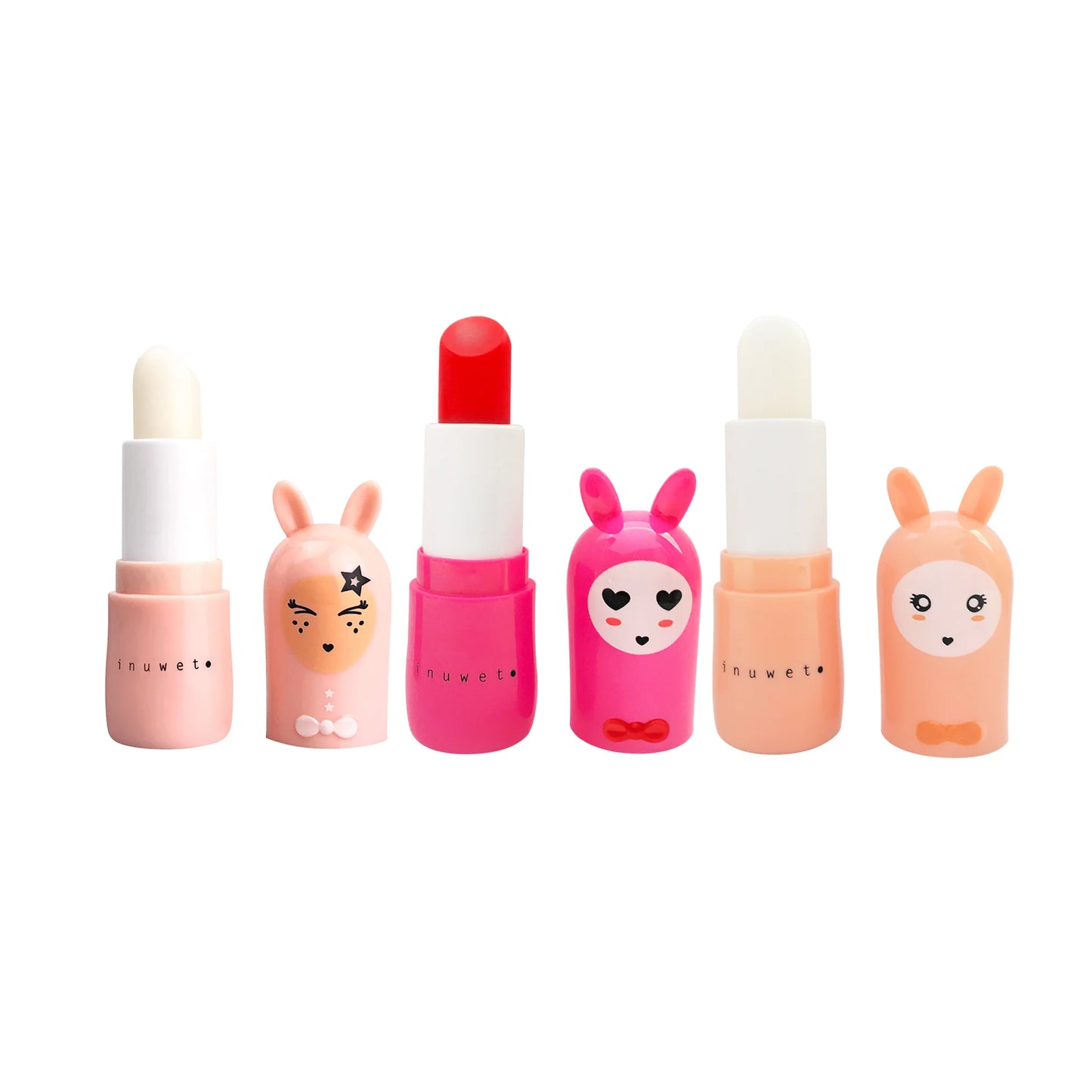 Lūpų balzamų trio rinkinys Meilės bučiniai