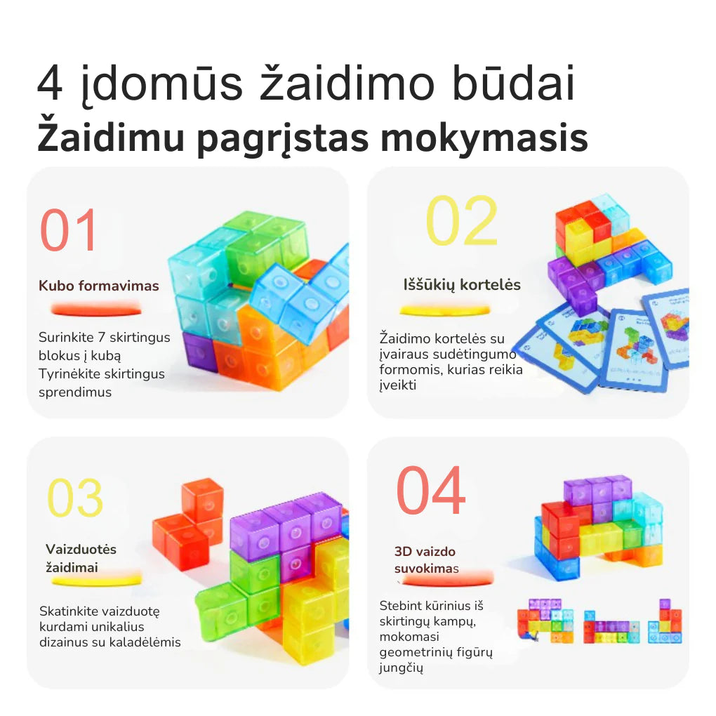 Mideer Mini magnetinis konstruktorius Kubas