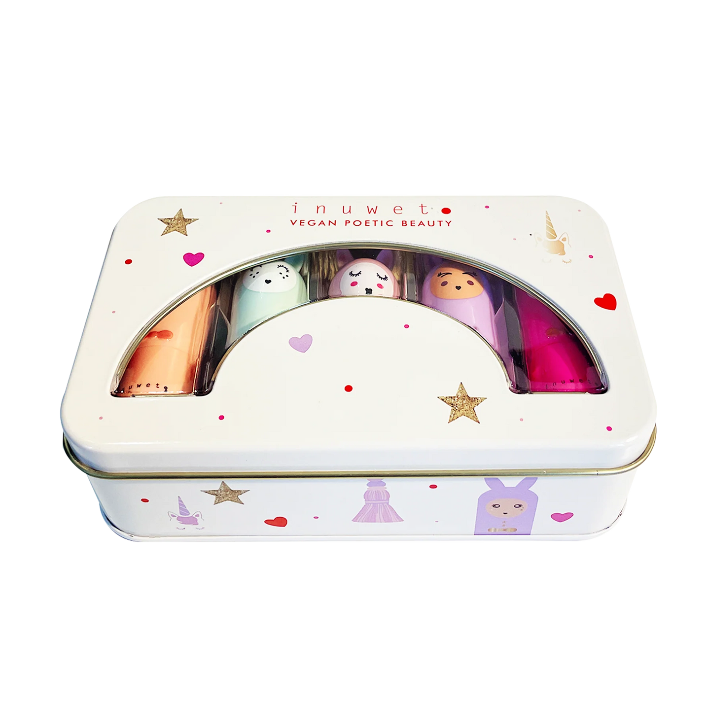 RAINBOW DELUX BOX – 5 lūpų balzamų rinkinys