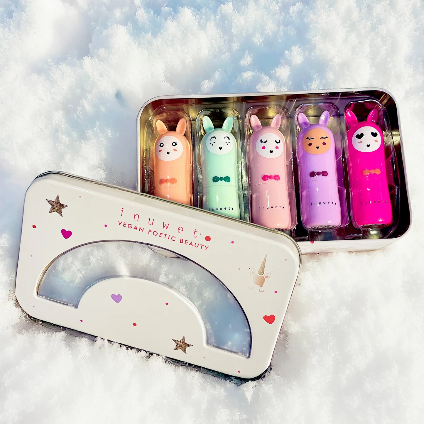 RAINBOW DELUX BOX – 5 lūpų balzamų rinkinys