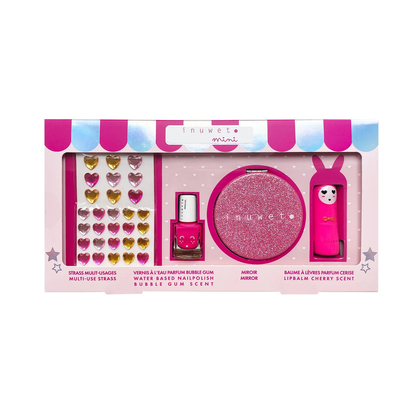 Rožinis Glitter rinkinys – Vyšnia ir Braškė