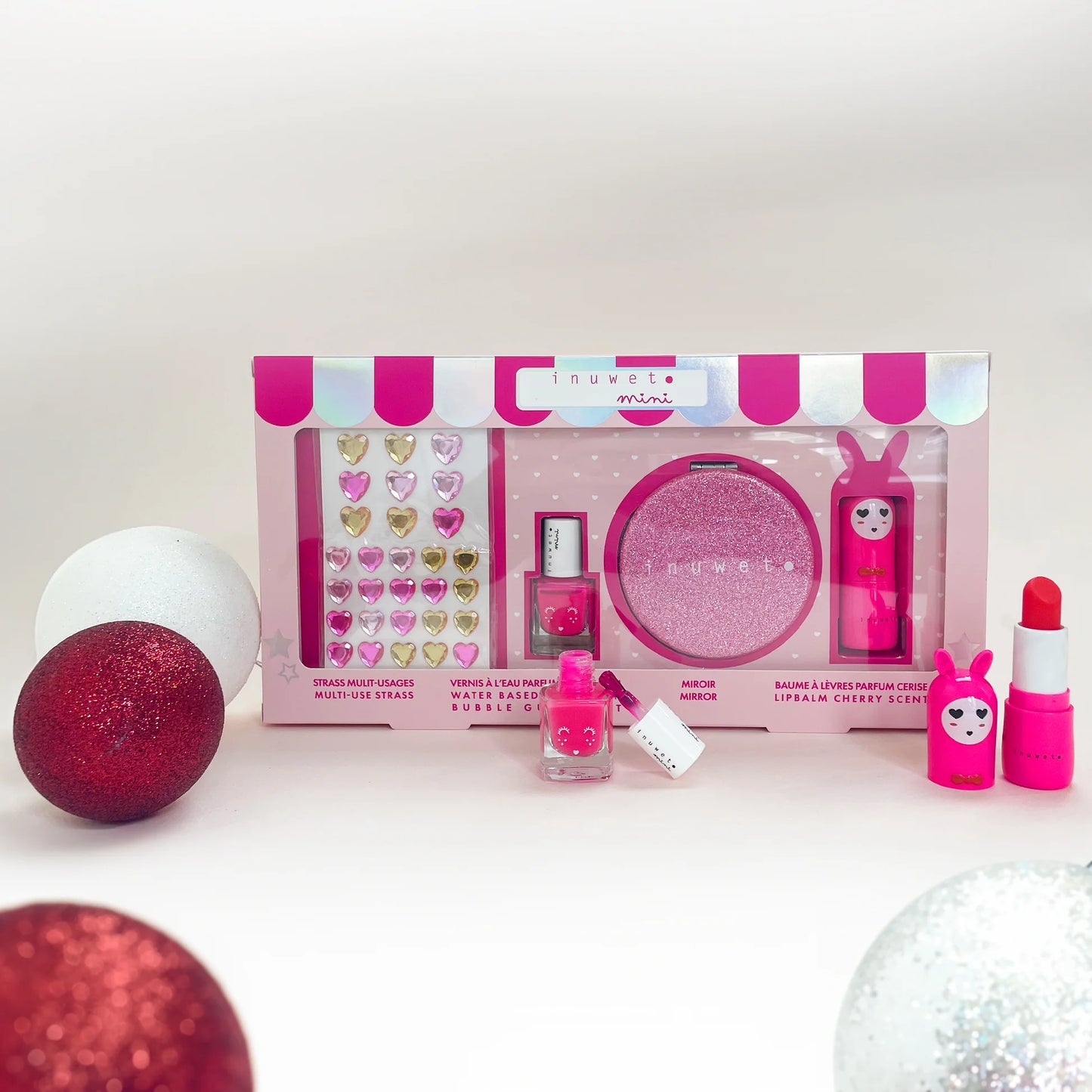 Rožinis Glitter rinkinys – Vyšnia ir Braškė